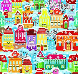 雪景矢量背景图片