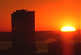 夕陽視頻素材
