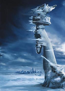 冰雪魔幻背景圖片