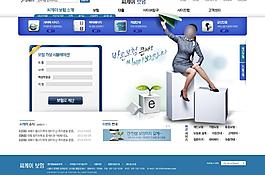 韓國(guó)精品網(wǎng)頁模板圖片