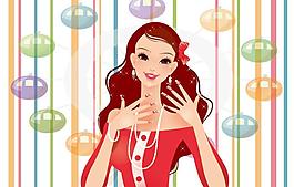 美甲美女圖片