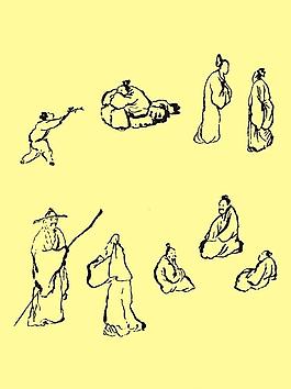國(guó)畫(huà)古代人物圖片