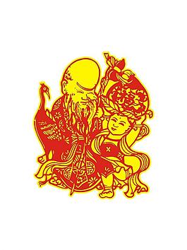 壽星童子圖片