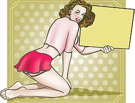 復(fù)古人物廣告圖片