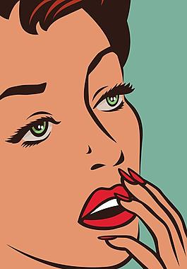 復(fù)古人物廣告圖片