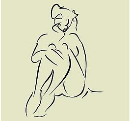 人物 美女 線條 長圖片