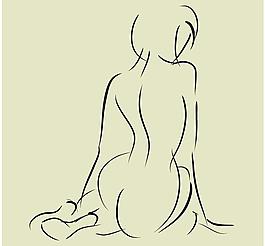 人物 美女 線條 長圖片