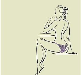人物 美女 線條 長圖片
