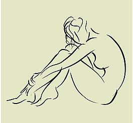 人物 美女 線條 長圖片