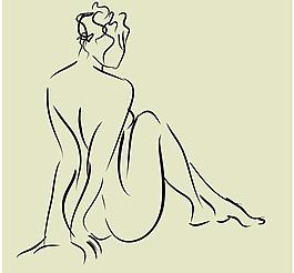 人物 美女 線條 長圖片