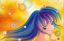 美女插畫圖片
