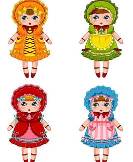 卡通小女孩圖片