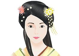 卡通美女圖片