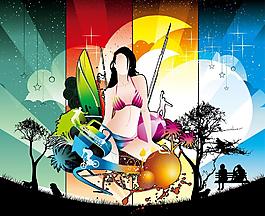 人物 女人 背景圖片