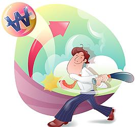 矢量卡通商務(wù)人物圖片