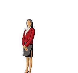 矢量商務(wù)女圖片