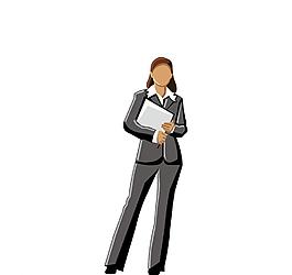 矢量文件夾女圖片