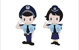 卡通警察圖片