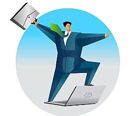 矢量卡通商務(wù)人物圖片
