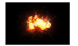 爆炸火球系列psd素材五