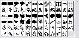 十二生肖 字形