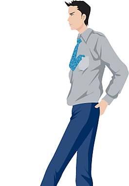 正裝男子模特