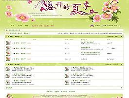 盛開的夏季模板圖片