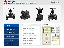閥門企業(yè)網(wǎng)站模板圖片