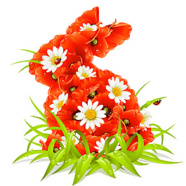 花朵兔子