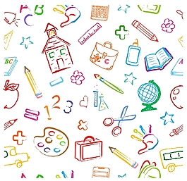 卡通學(xué)習(xí)辦公用品圖標(biāo)設(shè)計(jì)