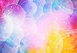 抽象圓圈點線面