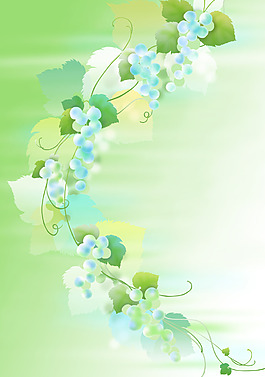 葡萄果底紋花紋素材