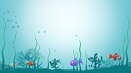 卡通海水