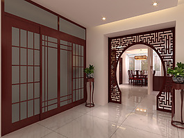 中式隔斷設(shè)計(jì)