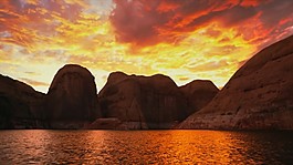 夕陽(yáng)視頻素材模板下載