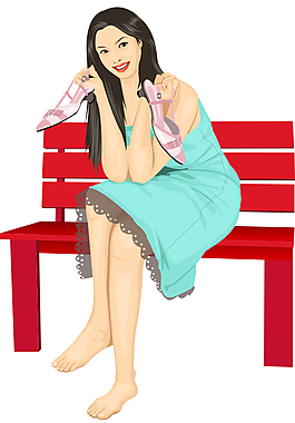 休闲美女