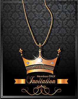 皇冠邀請卡