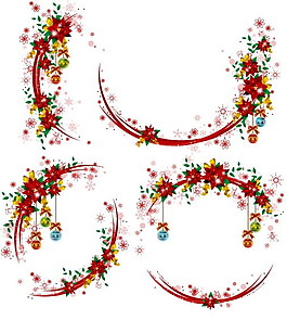 圣誕節(jié)花環(huán)矢量圖下載 矢量節(jié)日
