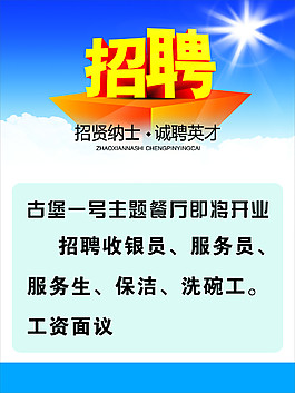 招聘海報