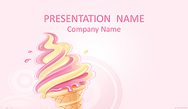 絢麗冰淇淋ppt模板