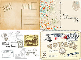 懷舊復(fù)古歐式背景矢量圖