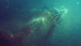 色彩斑斕的星空高清桌面壁紙