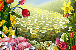 花和復(fù)活節(jié)
