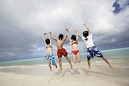 夏季海邊人物素材 比基尼 清涼夏季
