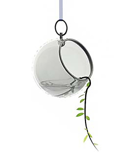 3D室內(nèi)裝飾玻璃吊飾綠色植物模型
