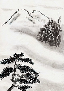 山水樹木