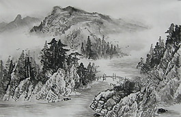 山水水墨畫
