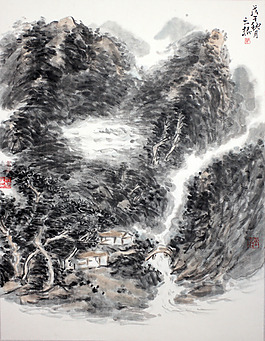 水墨題字