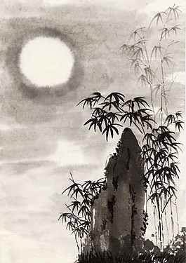 山水竹子風(fēng)景