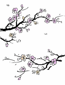 水墨梅花